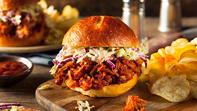 BBQ Pulled Jackfruit Sandwich