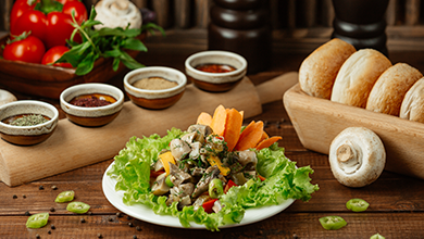 Oyster Mushroom Po Boy Salad